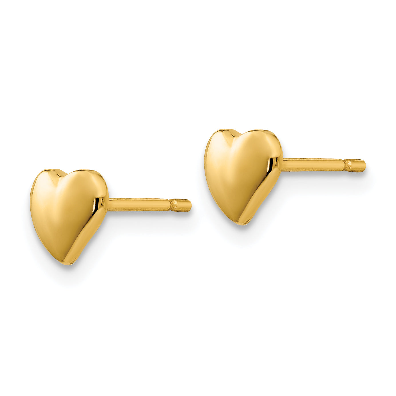 14K Heart Earrings Secondary image