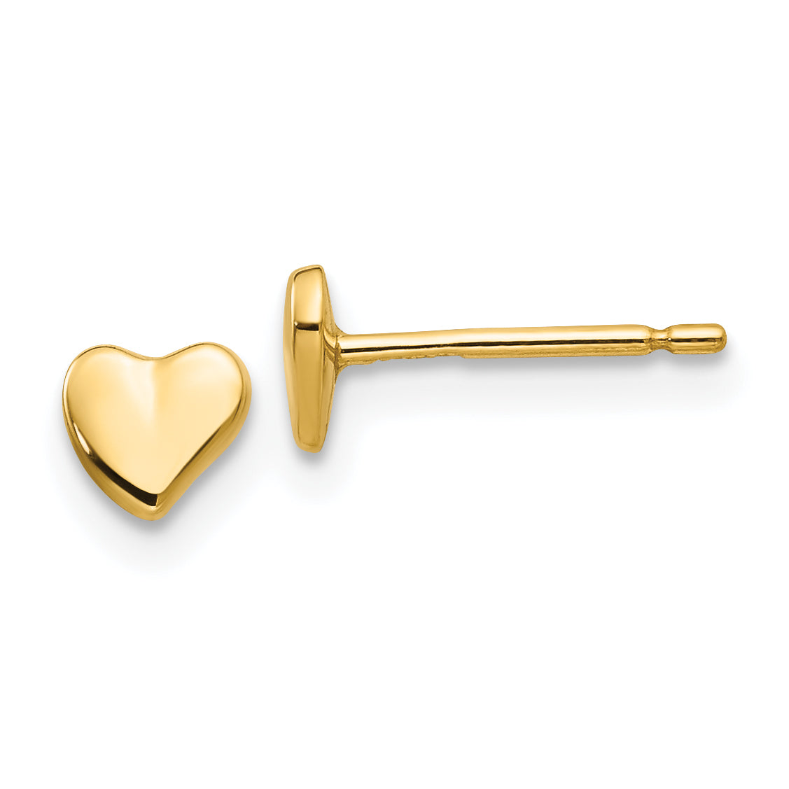 14K Polished Heart Post Stud Earrings Main image