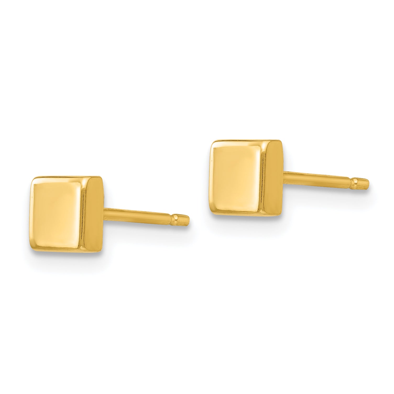 14k Polished Square Post Ear Secondary image