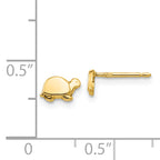 14k Mini Turtle Earrings