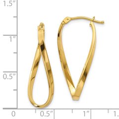 14k Small Twisted Earrings