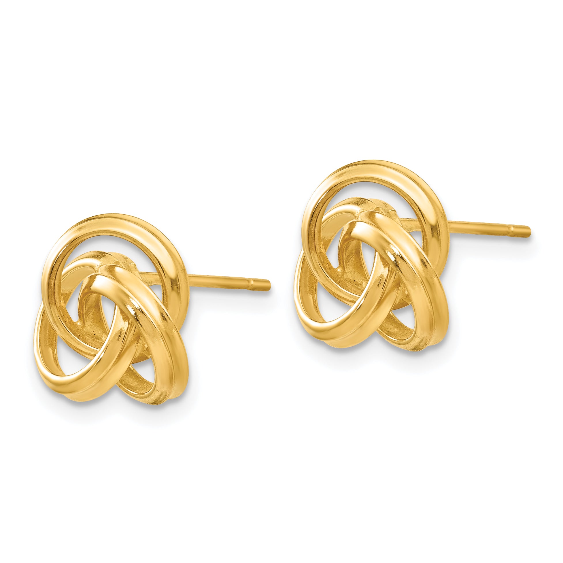 14k Polished Love Knot Post Earrings Secondary image