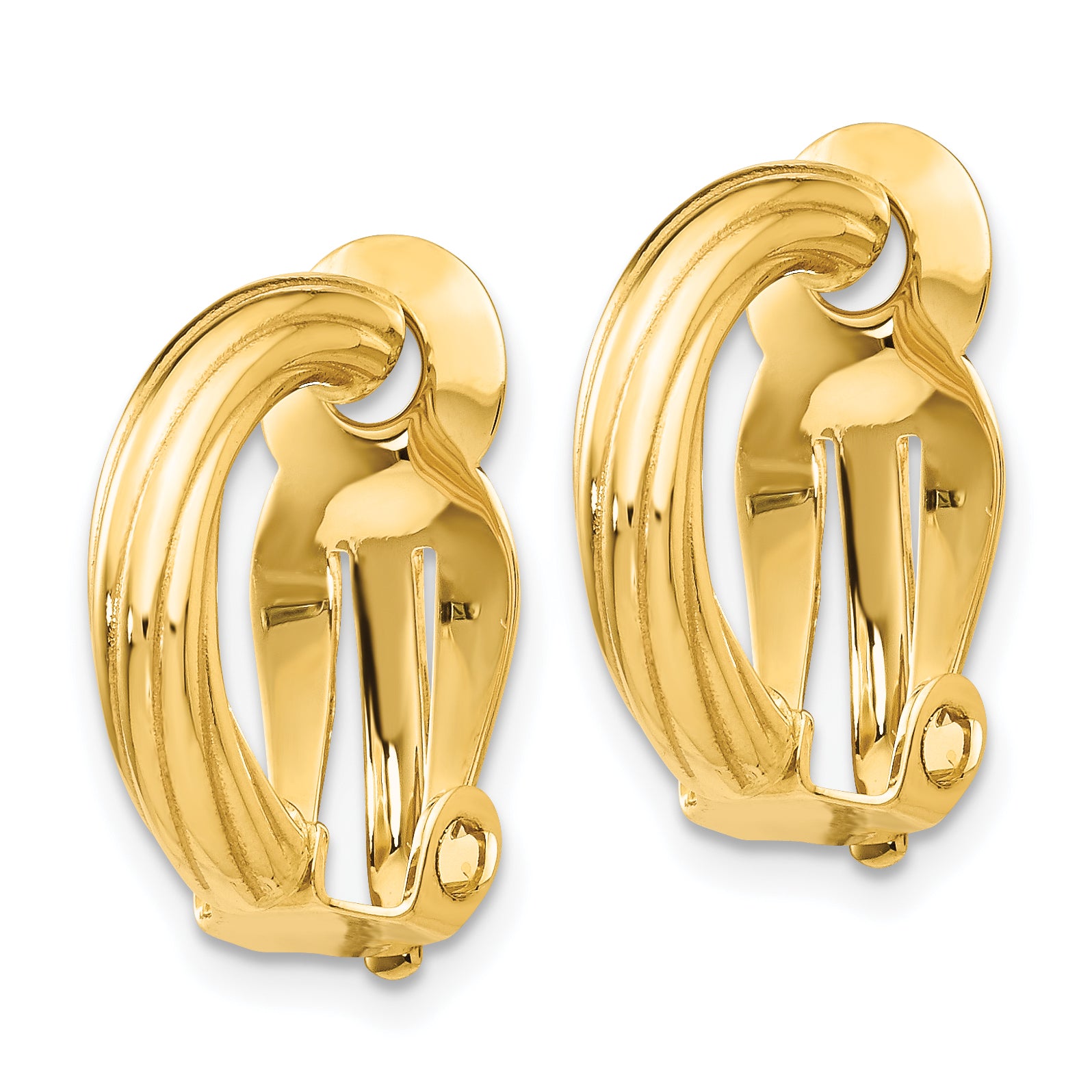 14k Non-Pierced Earrings Secondary image