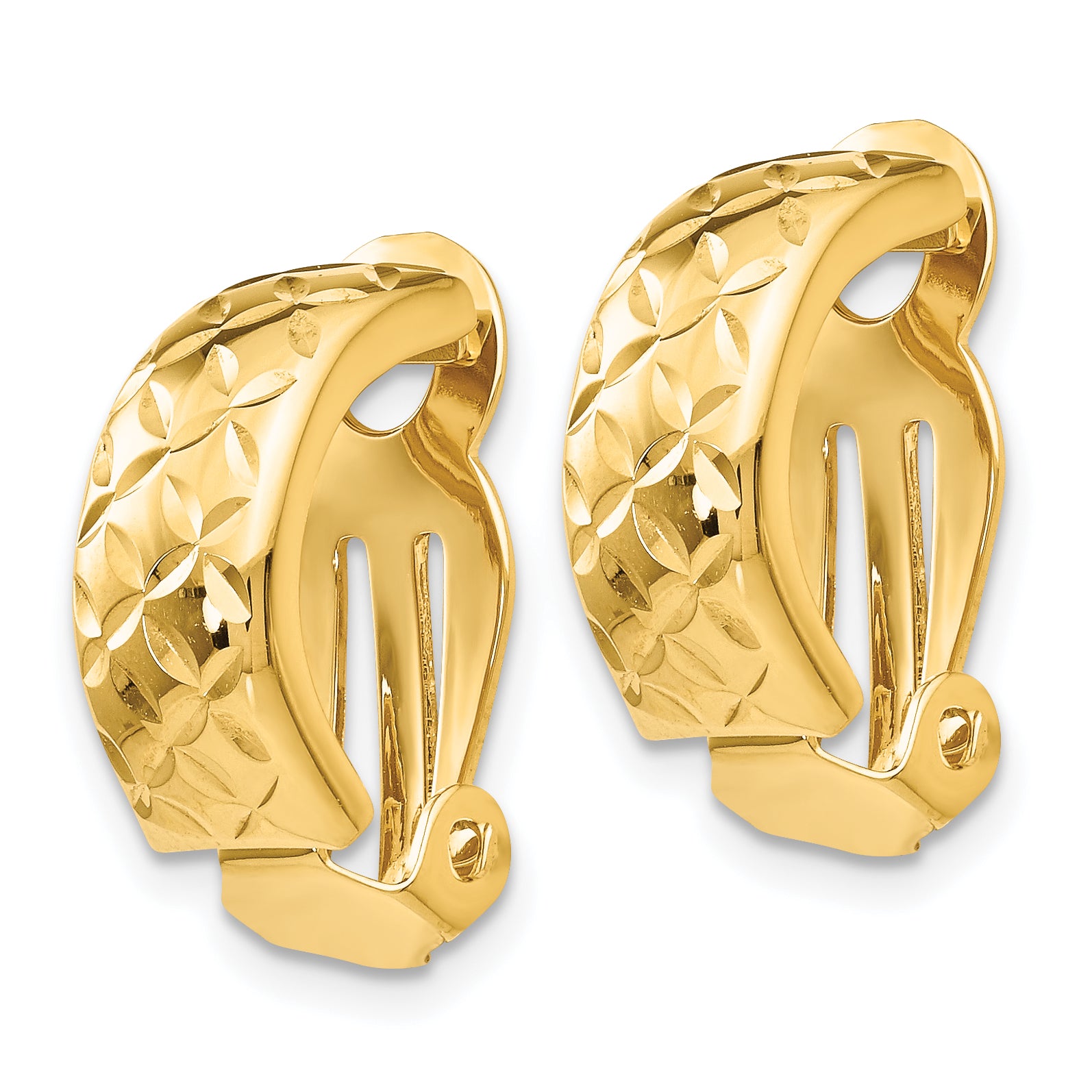 14k Non-Pierced Earrings Secondary image
