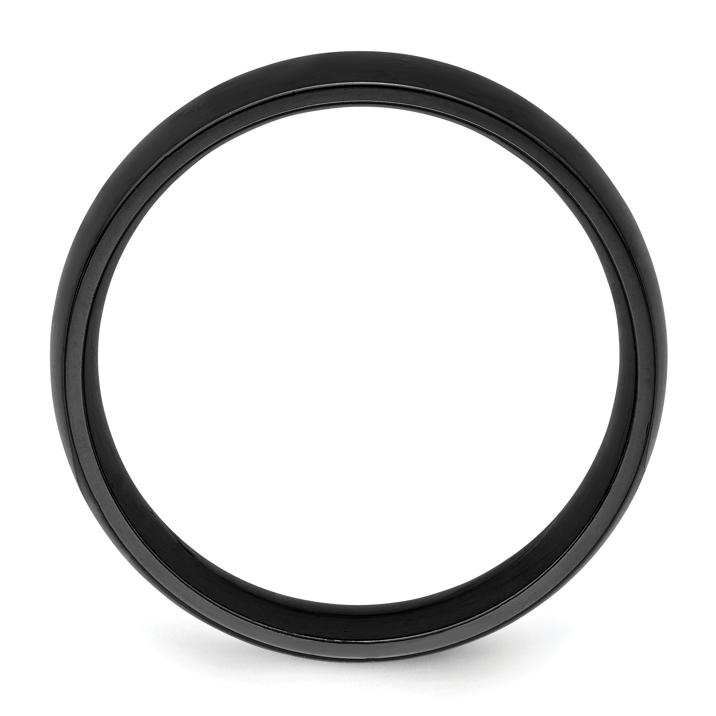 Black Zirconium Polished 6mm Band