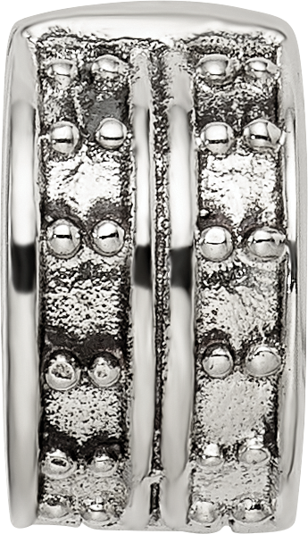 Sterling Silver Reflections Hinged Dotted Clip Bead
