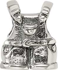 Sterling Silver Reflections Kids Overalls Bead