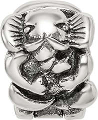 Sterling Silver Reflections Kids Elephant Clip Bead