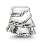 Sterling Silver 925 Kids Skirt Bead with Antiqued Finish Solid
