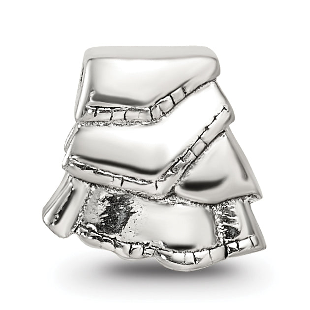 Sterling Silver 925 Kids Skirt Bead with Antiqued Finish Solid