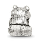 925 Sterling Silver Antiqued Racoon Bead Solid, Themed Jewelry by Sophia