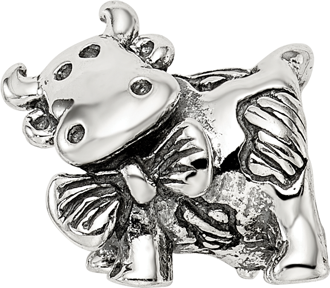 Sterling Silver Reflections Dairy Cow Bead