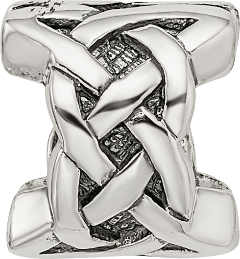 Sterling Silver 925 Celtic Bead with Antiqued Finish  Solid and Themed Design