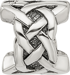 Sterling Silver 925 Celtic Bead with Antiqued Finish  Solid and Themed Design