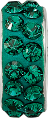Sterling Silver Reflections May Double Row Preciosa Crystal Bead