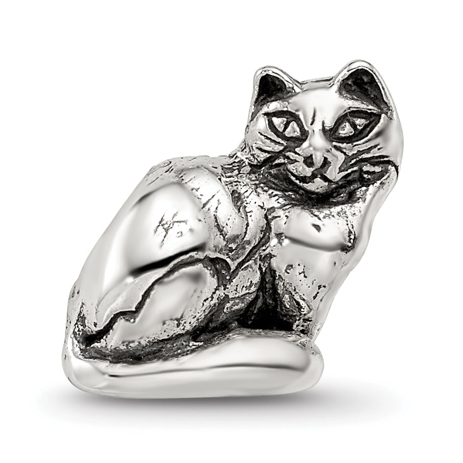 Sterling Silver Reflections Ragdoll Cat Bead