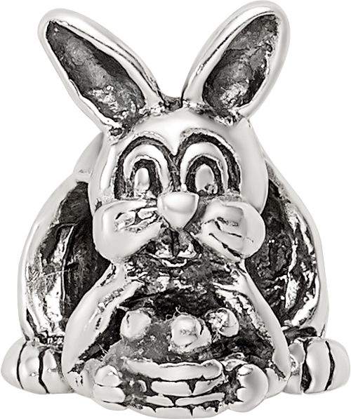 Sterling Silver Reflections Bunny with Basket Bead
