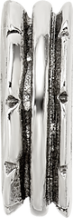 Sterling Silver 925 Grooved Spacer Bead with Antiqued Finish Solid Cast Design