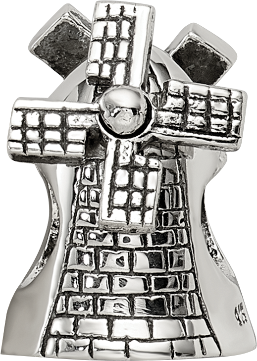 Sterling Silver Reflections Windmill Bead