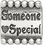 Sterling Silver 925 Antiqued Triangle Bead for Someone Special