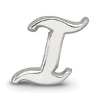 Sophia Jewelers Polished Sterling Silver 925 Letter I Bead  Elegant Script Design
