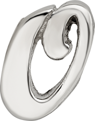 Sterling Silver Reflections Letter O Script Bead