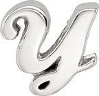 Sterling Silver 925 Script Letter Y Bead with Polished Finish Elegant Design
