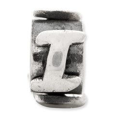 Sterling Silver Reflections Letter I Message Bead