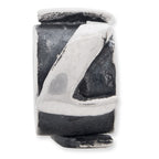 Sterling Silver 925 Antiqued Letter L Bead Solid Cast for Charm Bracelets