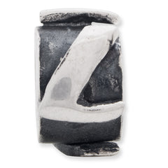 Sterling Silver Reflections Letter L Message Bead