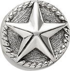 Sterling Silver 925 Antiqued Star Bead Solid Casted Themed Design