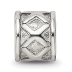 Sterling Silver 925 Antiqued Bali Bead with Solid Cast Design
