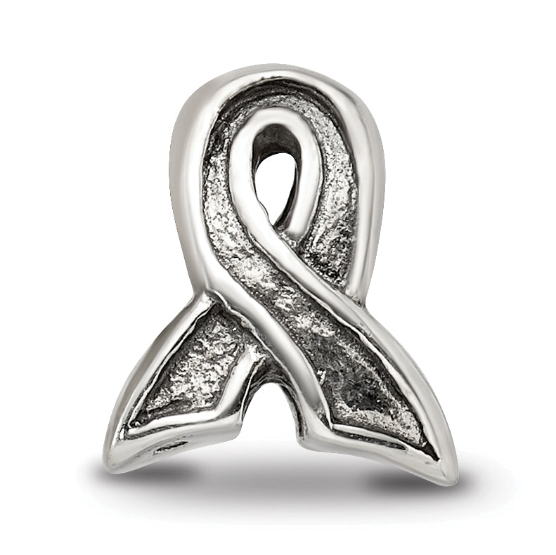 Sterling Silver Reflections Awareness Ribbon Bead