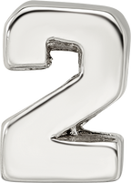 Sterling Silver 925 Number 2 Bead with Polished Finish  Elegant, Versatile Keepsake for LifeÃƒÆ’Ã†â€™Ãƒâ€šÃ‚Â¢ÃƒÆ’Ã‚Â¢Ãƒâ€šÃ¢â‚¬Å¡Ãƒâ€šÃ‚Â¬ÃƒÆ’Ã‚Â¢Ãƒâ€šÃ¢â‚¬Å¾Ãƒâ€šÃ‚Â¢s Milestones
