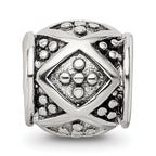 Sterling Silver 925 Bali Bead with Antiqued Finish for Elegant Jewelry