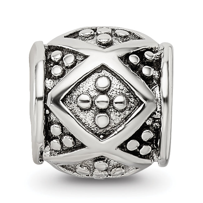 Sterling Silver 925 Bali Bead with Antiqued Finish for Elegant Jewelry
