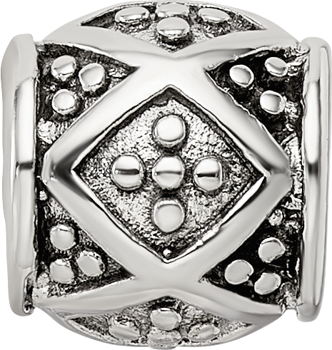 Sterling Silver 925 Bali Bead with Antiqued Finish for Elegant Jewelry