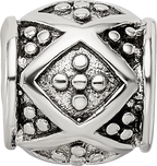 Sterling Silver 925 Bali Bead with Antiqued Finish for Elegant Jewelry