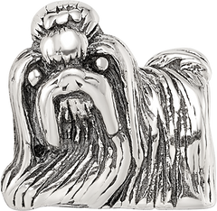 Sterling Silver Reflections Shih Tzu Bead