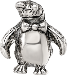 Sterling Silver Reflections Penguin Bead