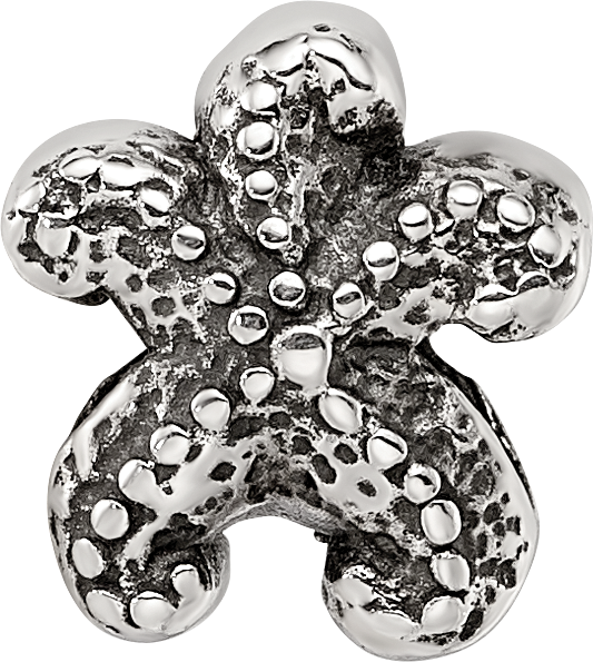 Sterling Silver Reflections Starfish Bead