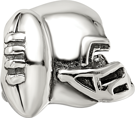 Sterling Silver Reflections Football Helmet Bead