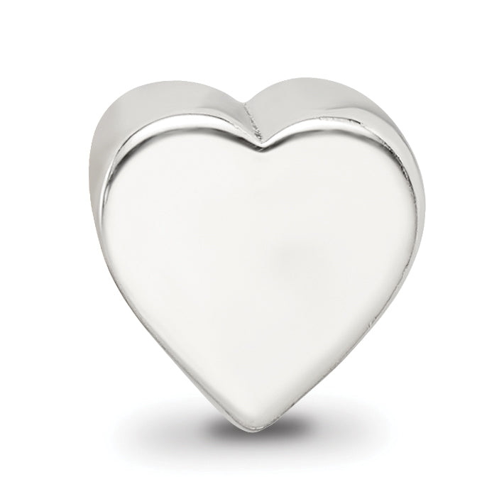 Sterling Silver Reflections Heart Shape Bead
