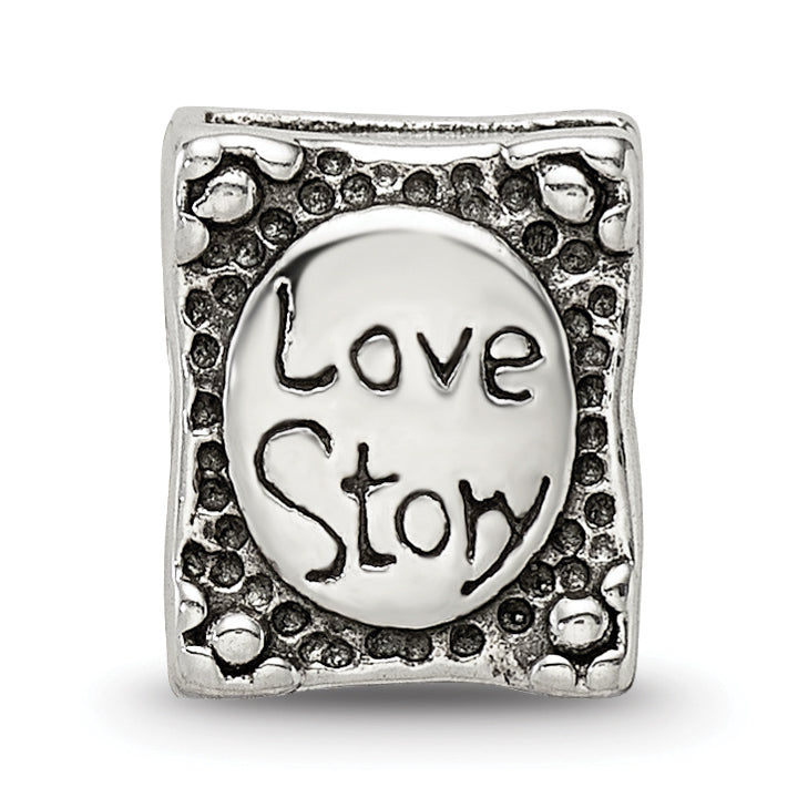 Sterling Silver Reflections Love Story Book Bead