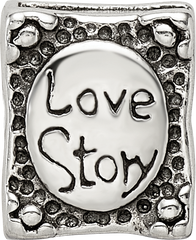 Sterling Silver Reflections Love Story Book Bead