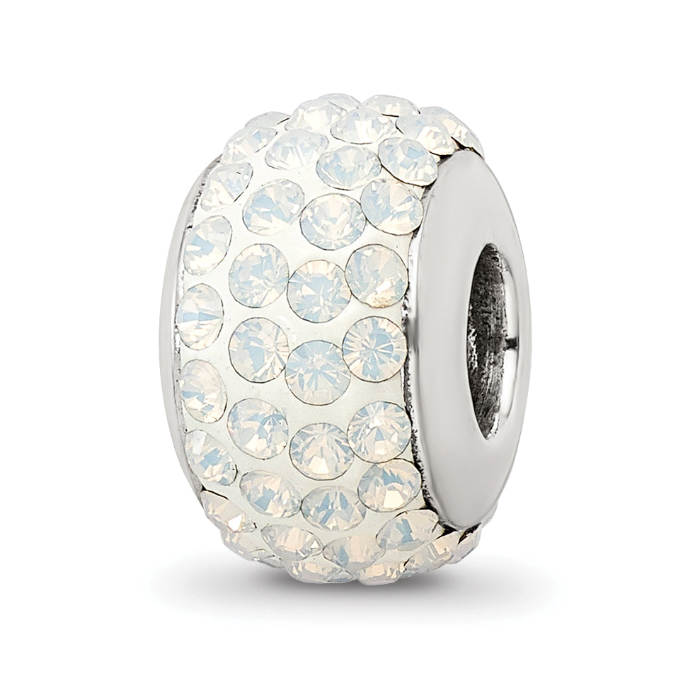 Sterling Silver Reflections Cream Full Preciosa Crystal Bead Main image