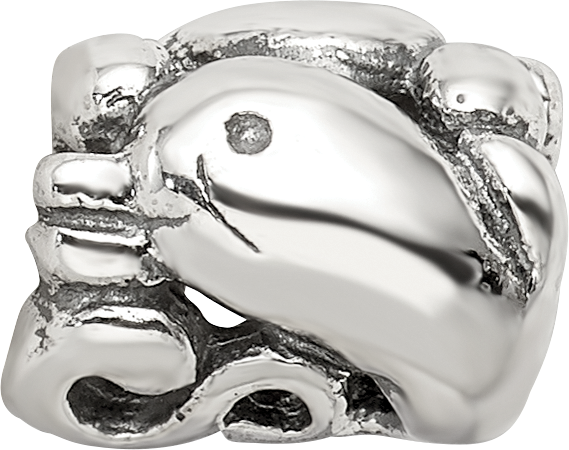 Sterling Silver Reflections Dolphin Bead