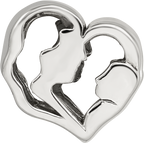Sterling Silver 925 Mother and Baby Bead with Polished Finish Elegant Keepsake for Motherhood