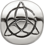 Sterling Silver 925 Celtic Trinity Bead with Antiqued Finish Solid Craftsmanship