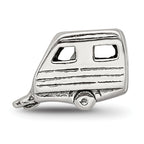 Sterling Silver 925 Antiqued Themed Bead with Solid Casted Design